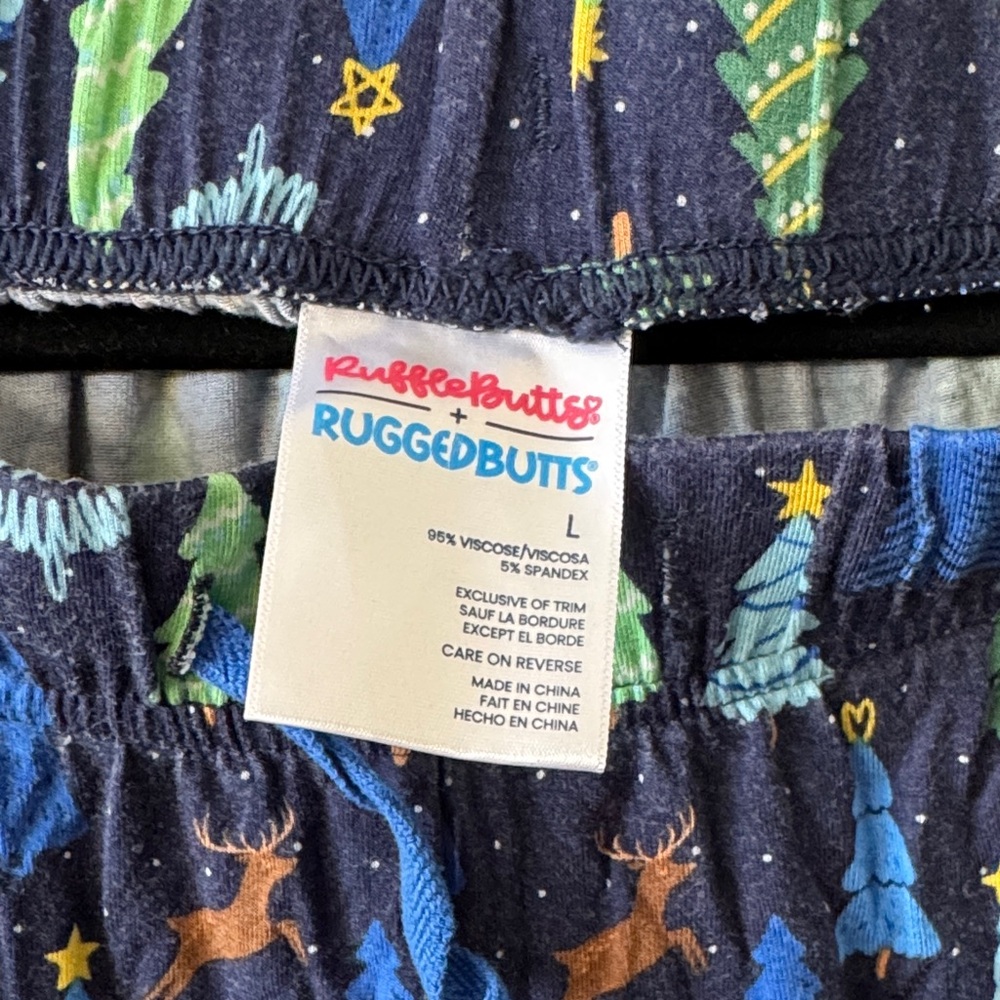 Colorful Tree Pattern Pajama Pants - Picture 2 of 2
